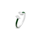 Marquise Silver Joy Ring, White Rhodium, Natural White Topaz + Give Hope Gift